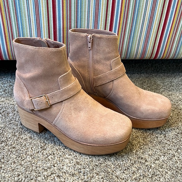 Charlotte Stone light pink clog booties Paloma style size 7 - Picture 3 of 10